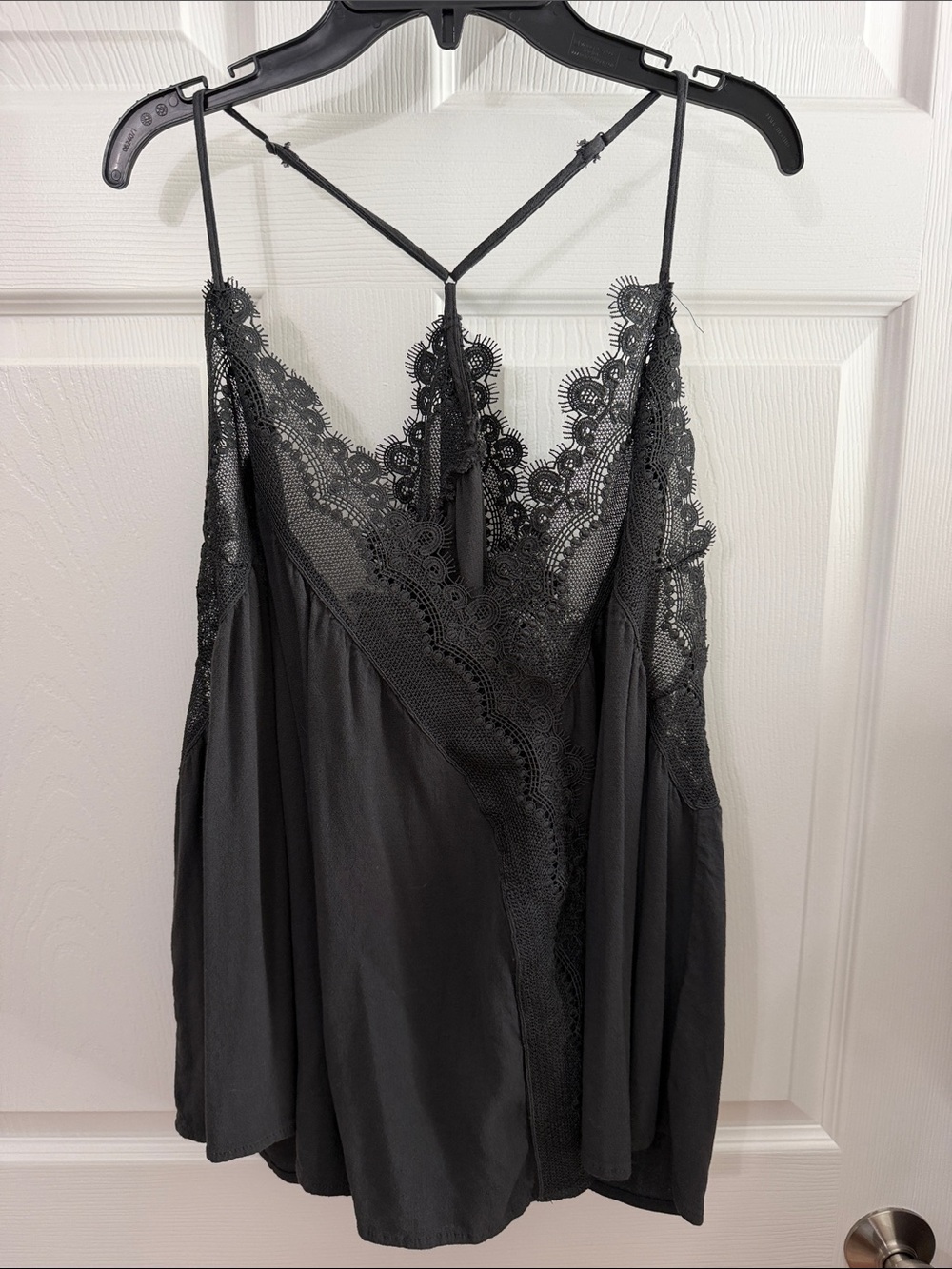 torrid Festi 3 Black Lace-Trim Strappy Cami